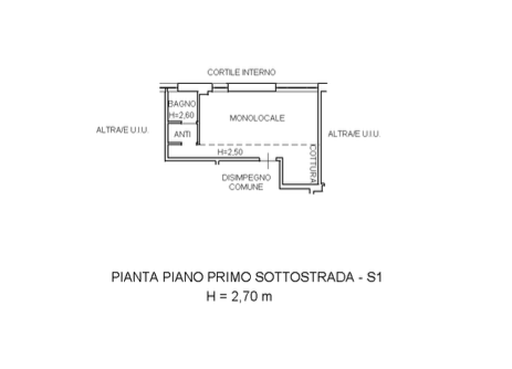 Planimetria 1 Immobile Rif: 450404