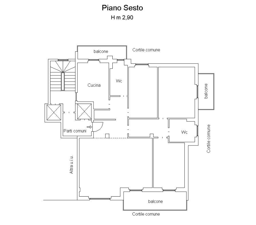 Planimetria 1 Immobile Rif: 460203