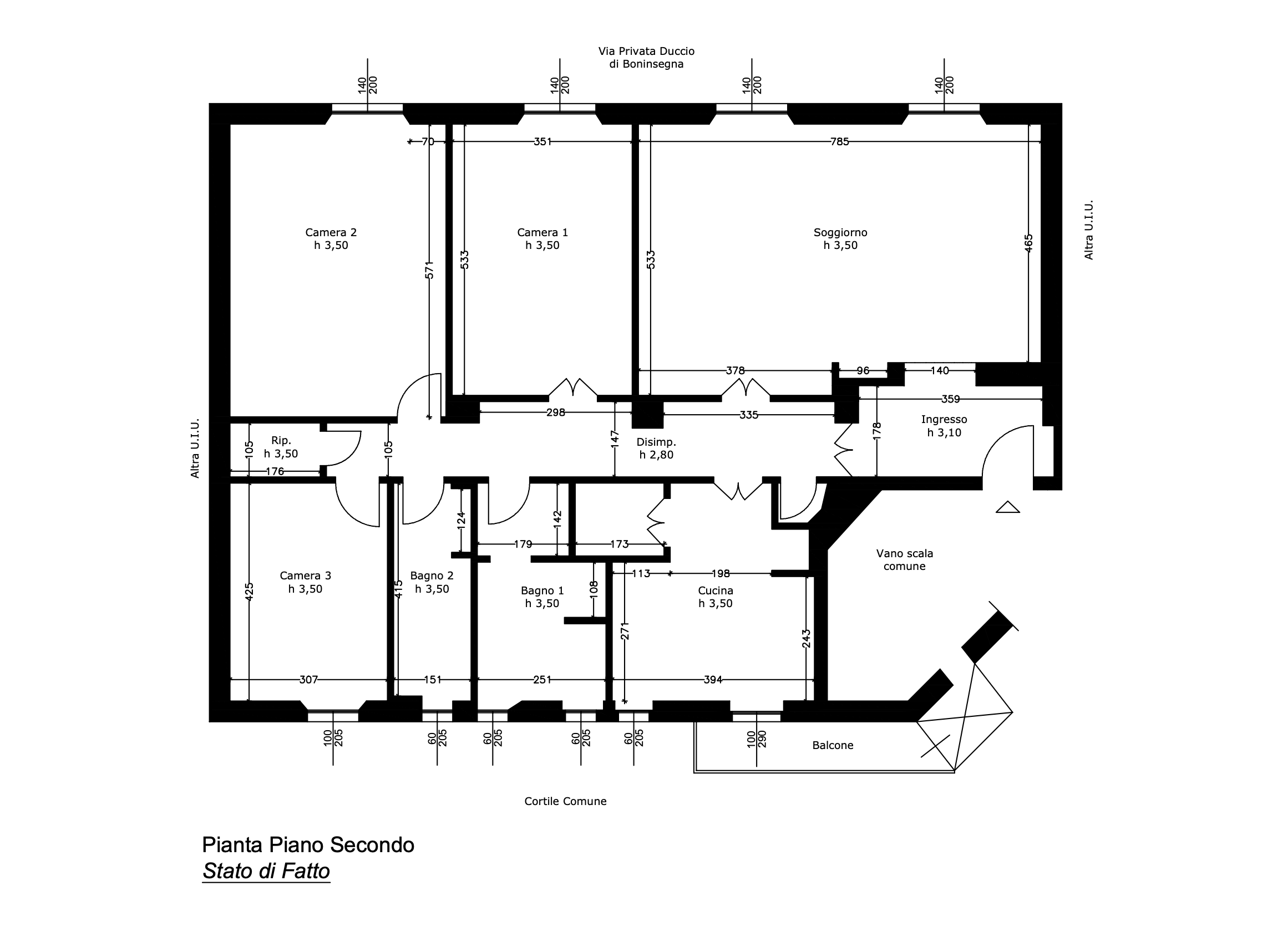 Planimetria 1 Immobile Rif: 441030