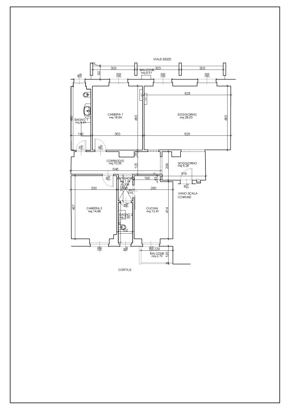 Planimetria 1 Immobile Rif: 450619