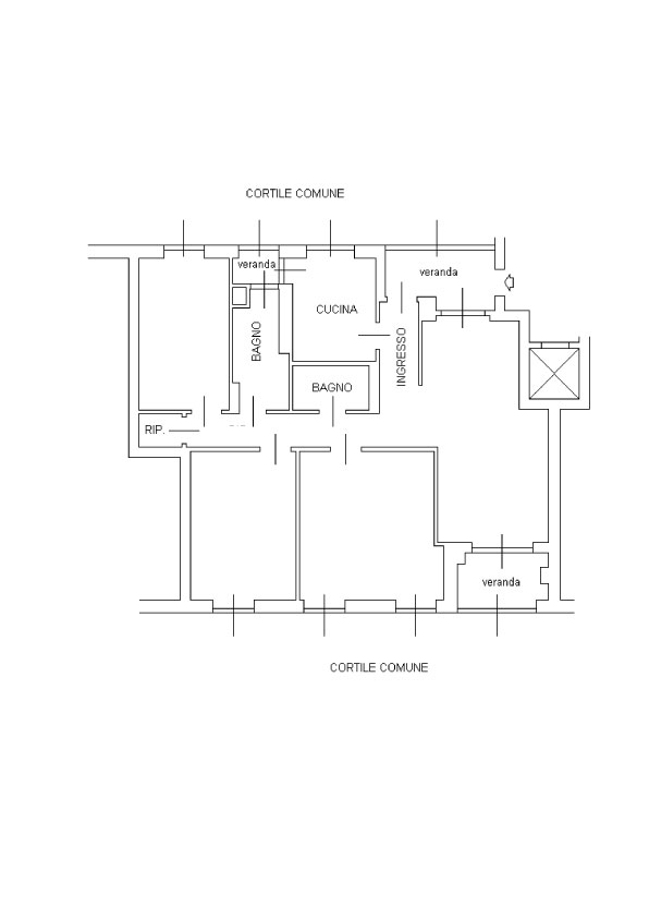 Planimetria 1 Immobile Rif: 460403