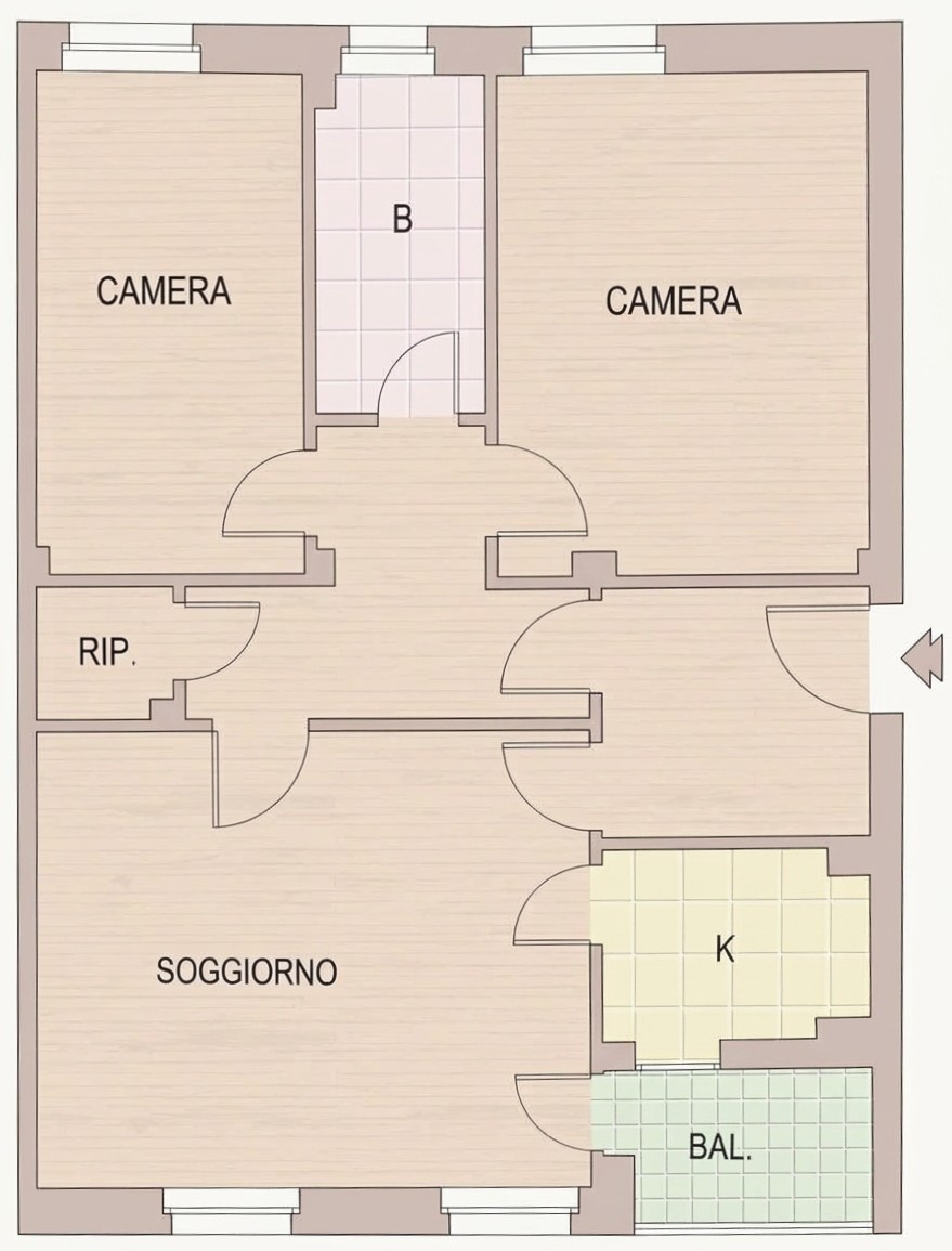 Planimetria 1 Immobile Rif: 460908